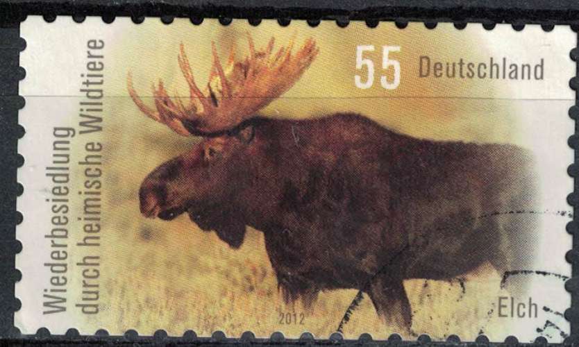 Allemagne 2012 Oblitéré Used cervidé Alces Alces élan