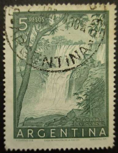 ARGENTINE N°549 Cascades oblitéré