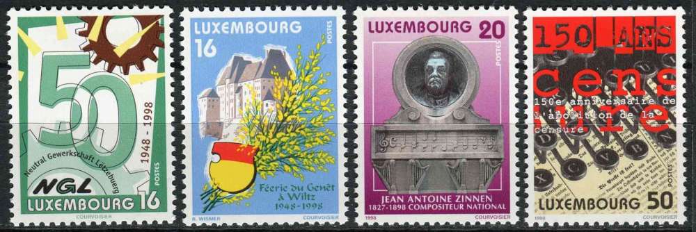 LUXEMBOURG 1998 NEUF** MNH N° 1390 à 1393
