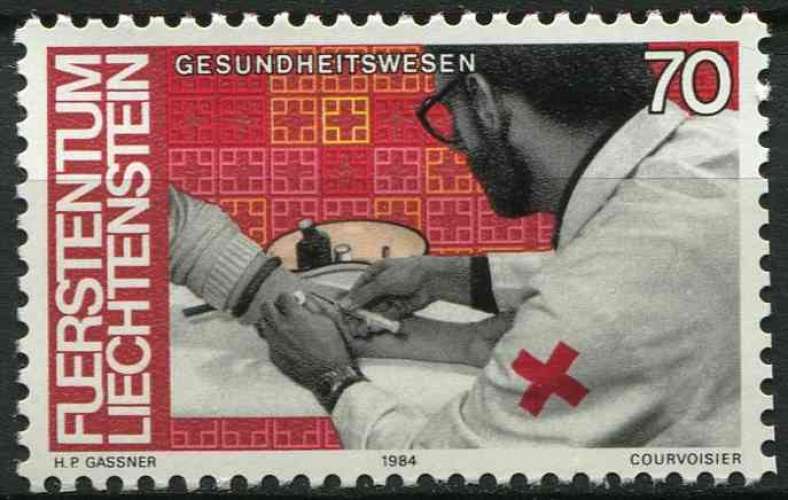 LIECHTENSTEIN 1984 NEUF** MNH N° 797 Croix-Rouge