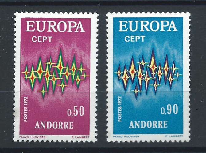 Andorre N°217/18** (MNH) 1972 - Europa