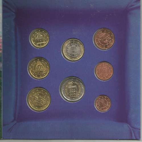 République de Saint Marin - EURO 2002 - Set complet - Série FDC