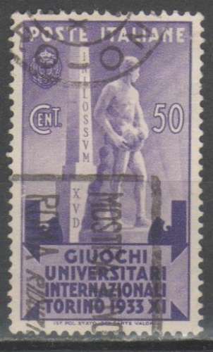 Italie 1933 - Jeux Universitaires 50 c.