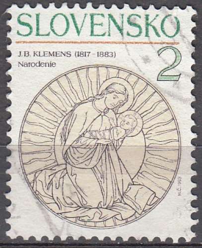 Slovensko 1993 Michel 183 O Cote (2009) 0.20 Euro Noël Cachet rond