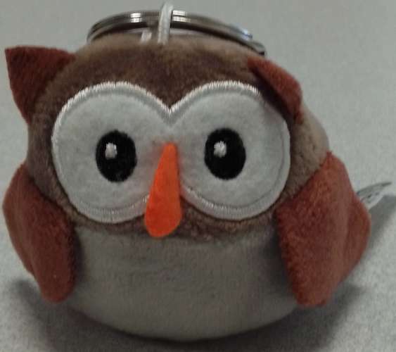 Porte clefs Peluche Key Chains Porte Clés de la Forêt Téléthon Hibou Marron