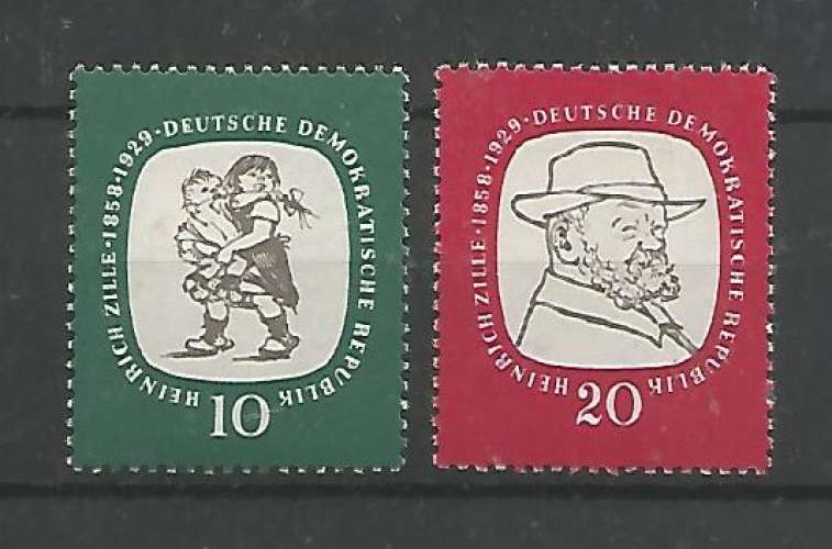 DDR - 1958 - Henrich Zille - Tp n° 340 / 1 - neuf **