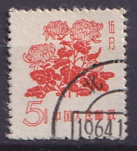 Chine 1959 Y&T 1207 oblitéré - Chrysanthème 