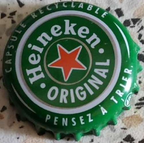 France Capsule bière Beer Crown Cap Heineken Capsule recyclable Pensez à trier