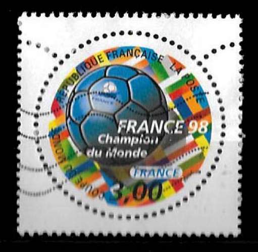 France 1997 - Y&T 3076 (o) - Coupe du monde de foot-ball - Champion du monde