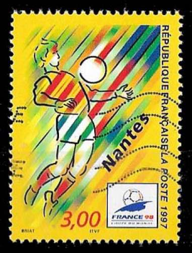 France 1997 - Y&T 3076 (o) - Coupe du monde de foot-ball - Nantes