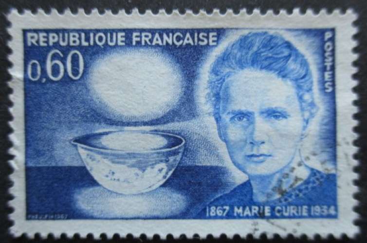 FRANCE N°1563 Marie Curie oblitéré