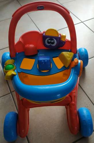 Trotteur Chicco Happy Shopping Chariot évolutif 4 en 1 Premiers Pas Bilingue