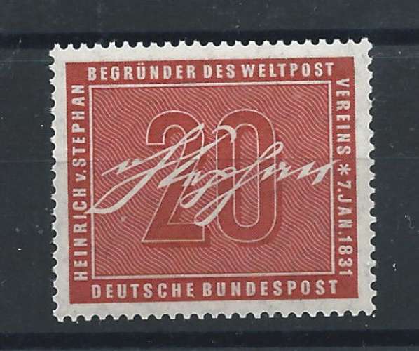 Allemagne RFA N°104** (MNH) 1956 - Fondateur de l' U.P.U. 