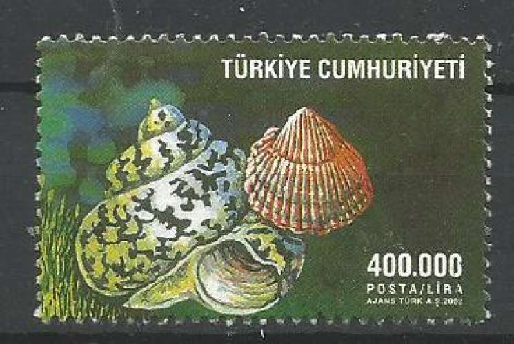 Turquie 2002 - YT n° 3042 - Coquillages - cote 1,75