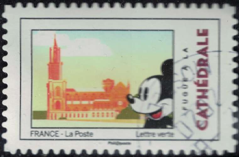 France 2018 Oblitéré rond daté Used Mickey et la France Fugue à la Cathédrale Y&T 1593 SU