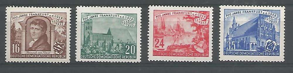 DDR - 1953 - Francfort sur l'Oder - Tp n°109 / 12  - Neuf **