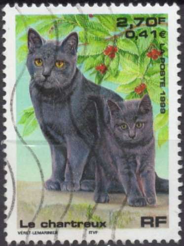 1554 - Y&T n° 3283 - oblitéré - Le chartreux - 1999 - France