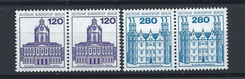 Allemagne Berlin N°637a/38a** (MNH)1982 Châteaux 