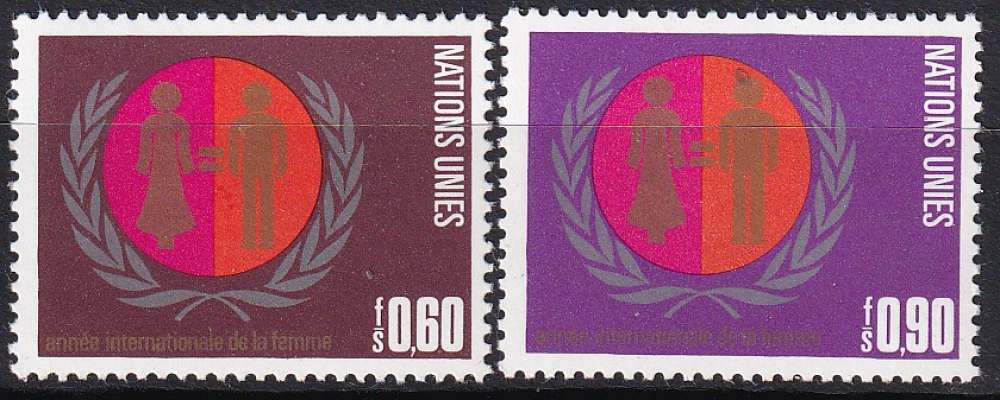 nations-unis (genève) ... n° 48/49  neufs** ... 1975