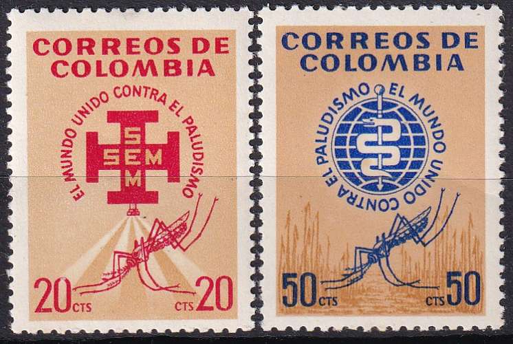 colombie ... n° 601/602  neufs** ...1962 