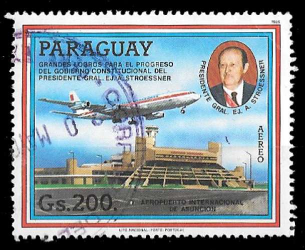 Paraguay 1985 - Y&T PA 994 (o) - Aéroport international d'Asuncion