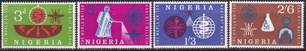 nigeria ... n° 124 à 127  neufs** ... 1962