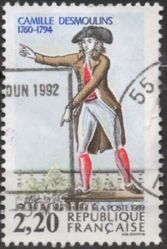 9970 - Y&T n° 2594 - oblitéré - Camille Desmoulins - 1989 - France