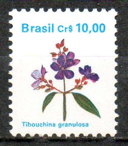 Bresil Yvert N°1957 Neuf 1990 Fleur TIBOUCHINA GRANULOSA