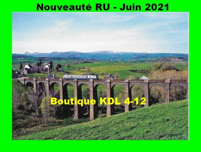 RU 1884 - Autorail X 2800 sur le viaduc de LUGARDE - Cantal - SNCF