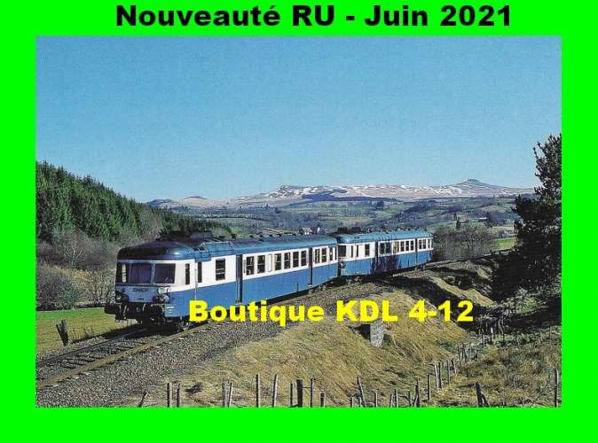 RU 1917 - Autorail X 2803 vers LAQUEUILLE commune de SAINT-JULIEN-PUY-LAVEZE - Puy de Dôme - SNCF