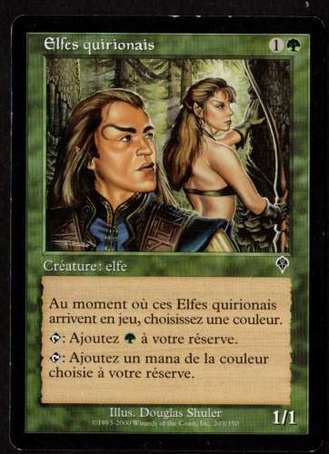 Magic The Gathering Deckmaster 1993-2000 n° 1 elfes quirionais
