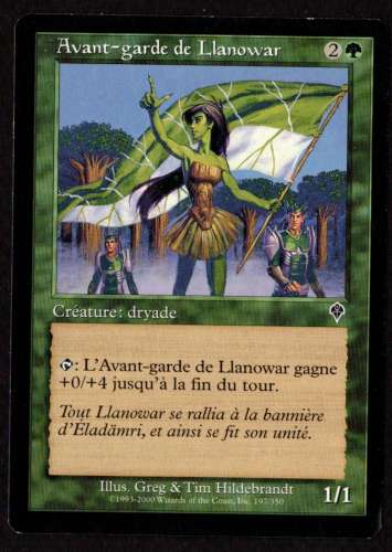 Magic The Gathering Deckmaster 1993-2000 n° 2 avant-garde de Llanowar