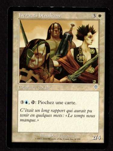 Magic The Gathering Deckmaster 1993-2000 n° 3 hérauts bénalians