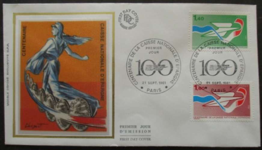 FRANCE FDC Caisse nationale d'épargne 21-09-1981 Paris