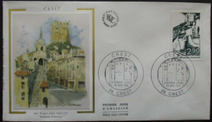 FRANCE FDC Crest 28-11-1981 Crest