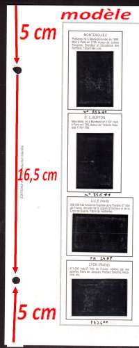 France 1944 lot de 5 feuilles éditions AV avec pochettes pour Y&T 599 à 668