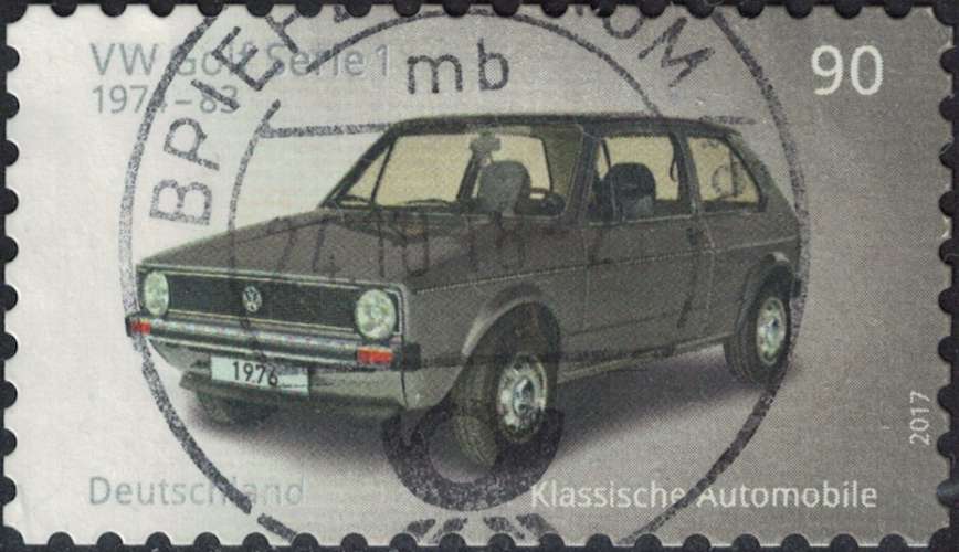 Allemagne 2017 Oblitéré Used Voitures Classiques Volkswagen VW Golf Série I