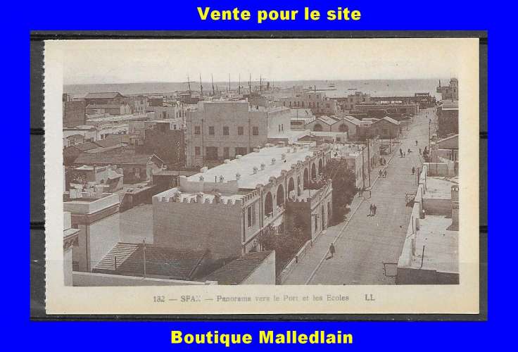 132 LL - SFAX - Panorama vers le port et les écoles