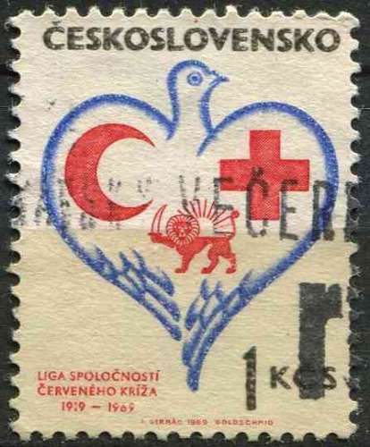 TCHECOSLOVAQUIE 1969 OBLITERE N° 1699 Croix-Rouge