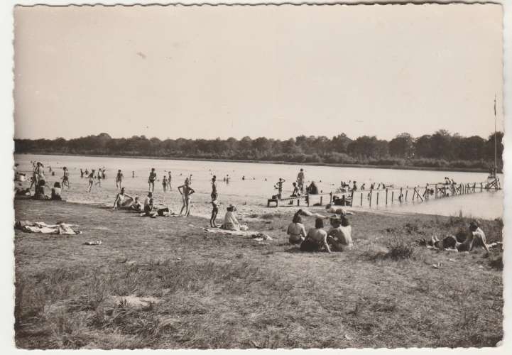 cpsm 78 Saint-Léger-en-Yvelines La Plage ( affranchissement composé )