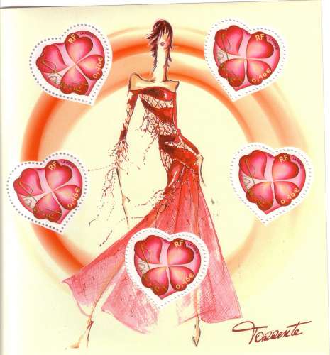 Année 2003 : Y. & T. N° BF N° 54 ** Saint valentin