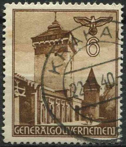 POLOGNE OCCUPATION ALLEMANDE 1940 OBLITÉRÉ N° 56