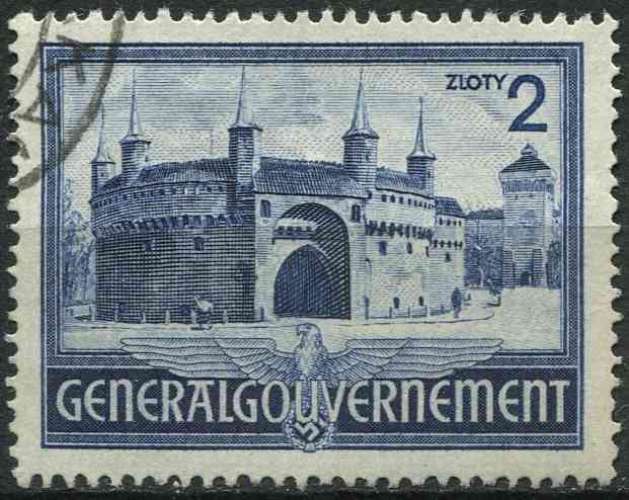 POLOGNE OCCUPATION ALLEMANDE 1941 OBLITÉRÉ N° 79