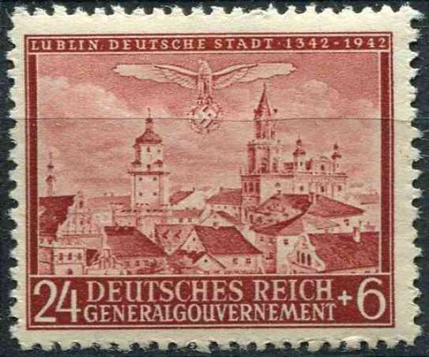 POLOGNE OCCUPATION ALLEMANDE 1942 NEUF* charnière N° 104