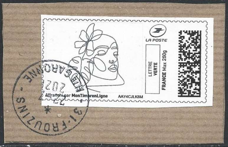France -  2021 - (o) - cancelled - used