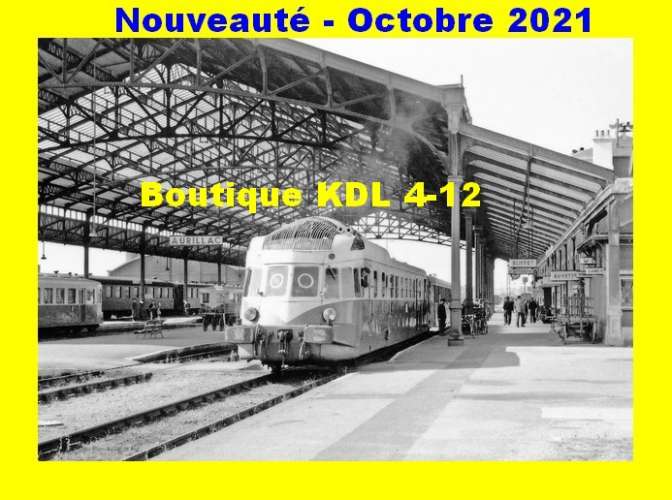 AL 745  - Autorail Renault ADX 2 en gare d' AURILLAC - Cantal - SNCF