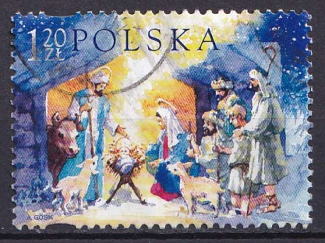 Pologne 2003 Y&T 3834 oblitéré - Noël 