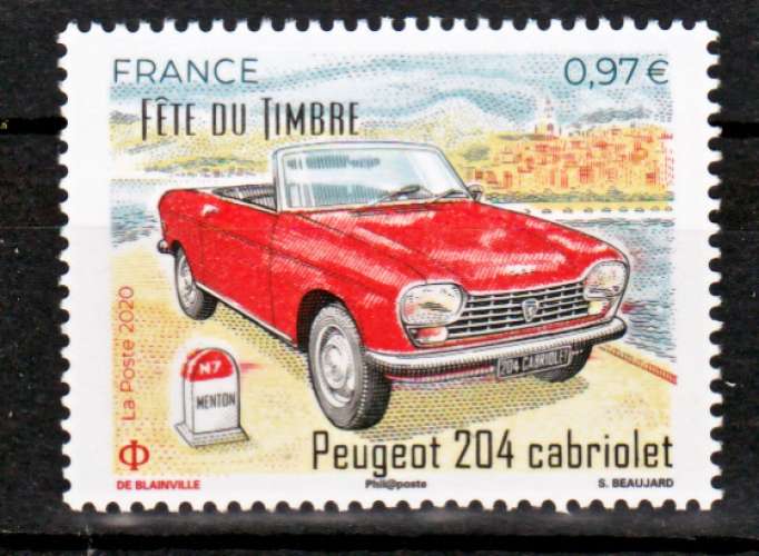 France 5390  2020 204 cabriolet neuf TB ** MNH sin charnela 