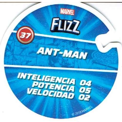 ESP. 2018 - MARVEL FLIZZ Nº37.     