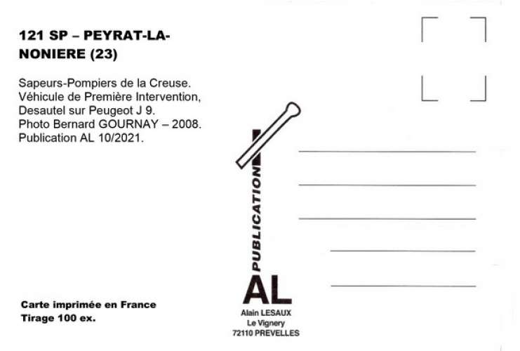 AL SP 121 - VPI Desautel - Peugeot J 9 - PEYRAT-LA-NONIERE  - Creuse